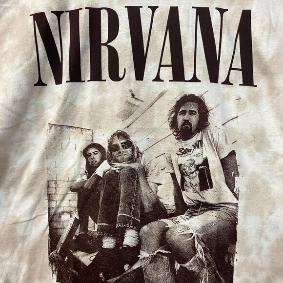 Nirvana Band Portait Tiedye Tshirt size Large - Picture 2 of 4